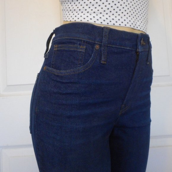 🌸SOLD🌸 New MADEWELL JEANS Size 30 Dark Mid Rise Skinny Denim - Picture 4 of 13